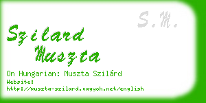 szilard muszta business card